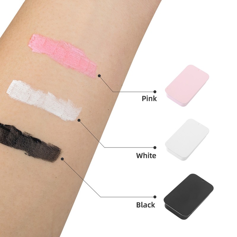 3Pcs Eyebrow Paste Mapping Brow Paste Washable Skin Friendly Brow