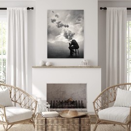 Fine Art Canvas Think Canvas Wall Decor by Artist Tommy Ingberg for Living Room, Bedroom, Bathroom, Kitchen, Office, Bar, Dining & Guest Room - Ready to Hang - 24 in x 32 in