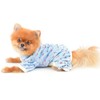 SMALLLEE_LUCKY_STORE Small Dog Clothes Cute Floral Waffle Knit Puppy Pajamas