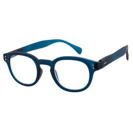 JOOX Vintage Lesebrille mit Federscharnieren, Blau Lesehilfe für Damen und Herren,Blaulichtfilter Leser