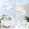 YoHyien Ceramic Soap Dish with Drainage, Lotus Leaf Soap Dish