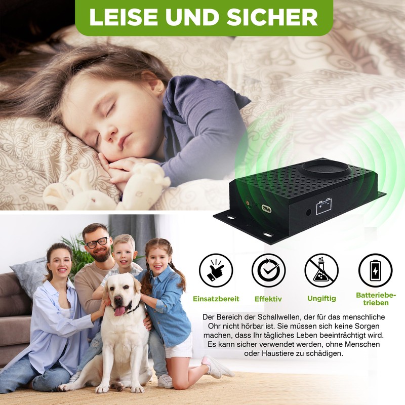 ISOTRONIC ISOTRONIC Marderschreck Blitz mit Licht LED Blitzlichtfunktion | Ultraschall