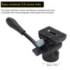 Yosoo Aluminum Alloy Video Tripod Head with Steel Handle, 360°
