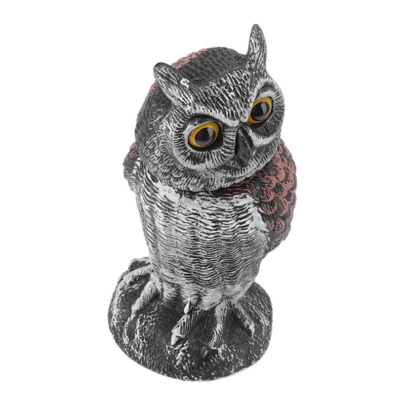 Owl Decoy Plastic Striped Small Shakeable Waterproof Vivid Shape Fake