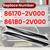 Windshield Pillar Trim Molding Left Right Side Compatible with Hyundai