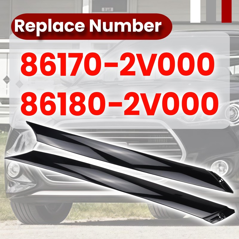 Windshield Pillar Trim Molding Left Right Side Compatible with Hyundai