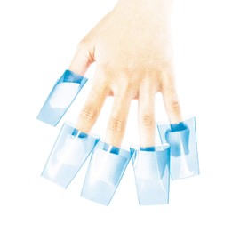 AMT SUPPLY LLC 40 PCS Gel Nail Polish Remover Cap Tips | Blue