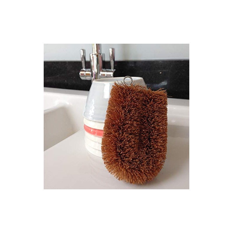 LoofCo Washing-Up Brush SET OF 3, coir fibre, single x