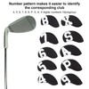 Pack of 10 Golf Iron Headcover Golf Club Head Cover
