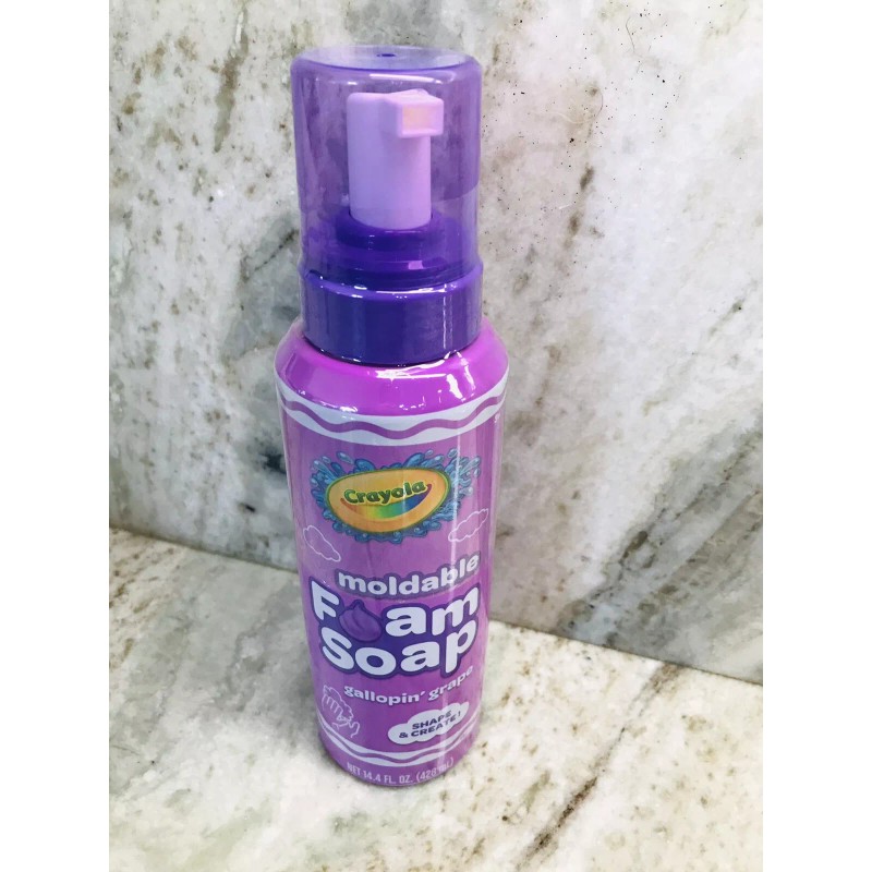 Crayola Shape/Create Gallopin’ Grape Moldable Foam Soap:14 Fl Oz