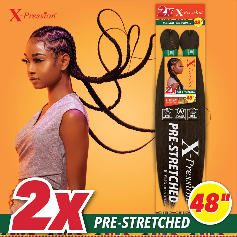 Sensationnel X-pression prestretched braiding hair - 2x braid 48 inch