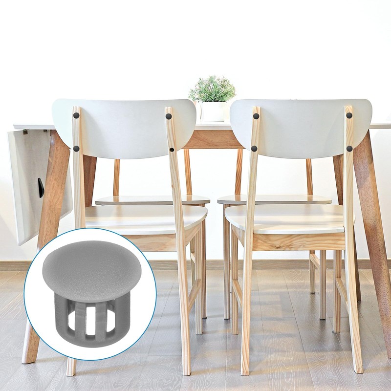 uxcell 100pcs Nylon Plastic Hole Plugs, 2/5" (10mm) Round Drill