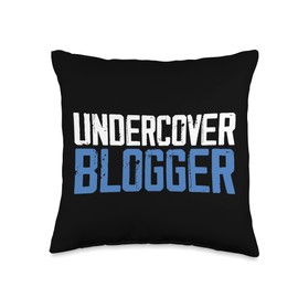 Undercover Blogger Travel Food Beauty Blogging Influencer Throw Pillow
