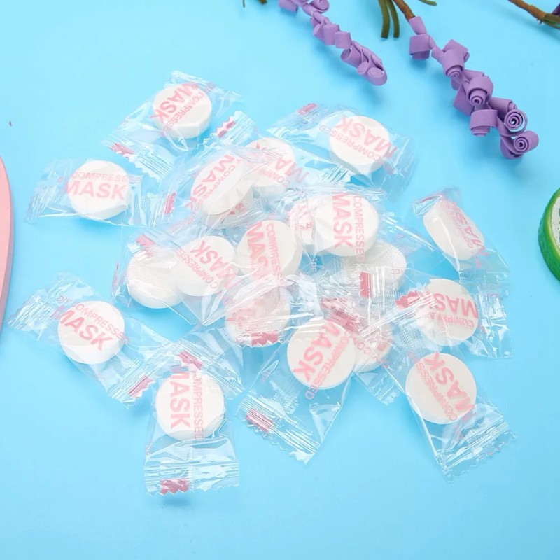 Mascarilla Comprimida, Bolsa De 500 Piezas, Desechable, Faci