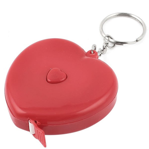 uxcell Tape Center Shell, Red Plastic Ruler, 1.5M Length