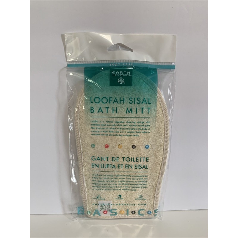 Earth Therapeutics Loofah Sisal Bath Mitt