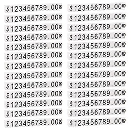 Jindizi 30 Sets Price Tag Cube Adjustable Tag ，Display Stand Label Stand Block Jewelry Price Tags for Retail Shop Jewelry