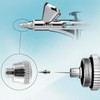 21 Pcs Airbrush Nozzle Cap & Needle Replacement Kit