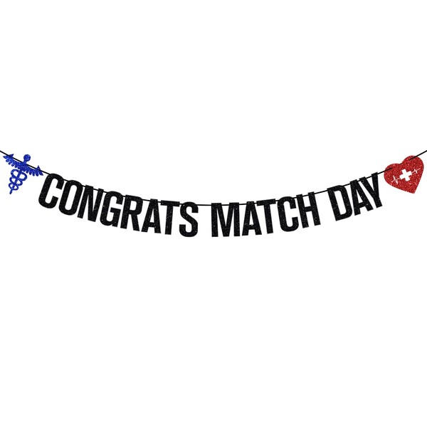 Congrats Match Day Banner, Residency Match Day Decorations, Happy Match