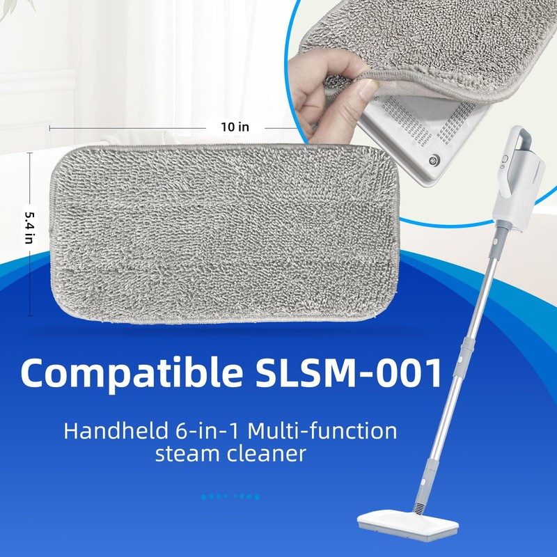 OuhDvgny 4 Packs Steam Mop Pads for SLSM-001 Steam Cleaner