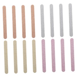 FOMIYES 20pcs Glitter Powder Nail Art Files Set Eva Material Two-sided Nail Files for Manicure Portable Rubbing Tools