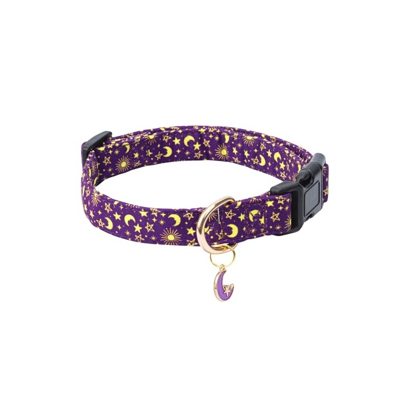 Collar De Algodón Para Perro, Collar Ajustable Y Bonito Para