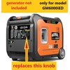 Replacement Knob Switch Run Choke for Genmax GM6000iED Generator Inverter