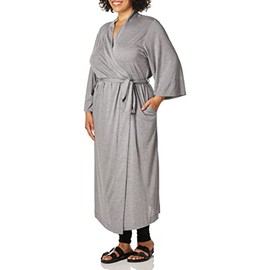 Natori Women's Shangri-la Solid Knit Robe, Heather Grey, Medium
