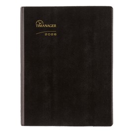 Blueline® 2026 Timanager® Planifi-Action® Weekly/Monthly Planner, Appointment Book, 13 Months, December to December, Twin-Wire Binding, 11" x 8.5", Black, Bilingual (CBBM1.BLK-26)