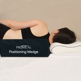 Foam Medical Bed Wedge - Positioning Mattress Wedge to Prevent and Treat A Bed Sore - Relieves Body, Back, Coccyx Pressure - Elderly Pillow - 7” x 12” x 18”
