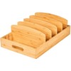 Umilife Extra Large Kitchen Cabinet & Drawer Organizer, Bamboo Lid
