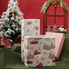 LaRibbons Christmas Wrapping Paper Rolls with Cutlines, 30Inch × 10Feet,
