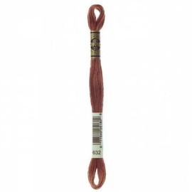DMC Embroidery Floss Color Ultra Very Dark Desert Sand #632