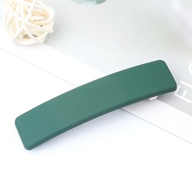 Nakanoya AMBT50 Barrette, 2.4 inches (60 mm), Plastic, Resin, Hair Clip, Solid, Simple, Dull Color, Square, Rectangle, Curve, Matte, Matte, Matte, Polished, Small, Small, Small, Small, Lightweight,
