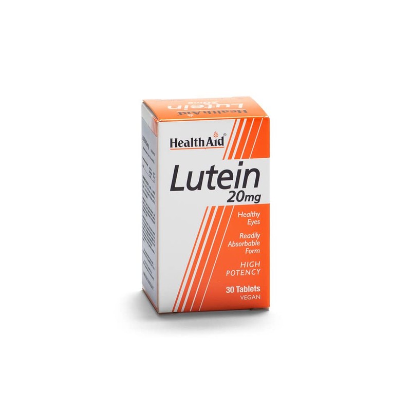 HealthAid Lutein 20mg - Carotenoid - 30 Vegan Tablets 803165