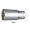 Tone Deep Socket (12 Angle) 4DB-38L (12.7 mm) Drive Angle