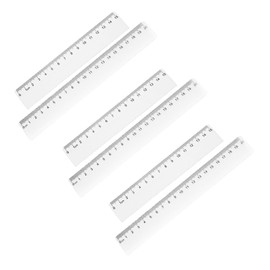 6 Stück Kunststoff Lineal,15cm 20cm Lineal Set Transparent,Kinder Kleines Lineal 15cm Grundschule,Ruler,Flexibel Präzision Lineale Messwerkzeug Geprägte Zentimeter Einteilung für Schule Büro Zuhause