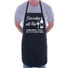 Print4U Love Cooking With Wine Fathers Day BBQ Cooking Novelty