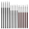 15 Pack Silicone Paint Brushes 5 Shapes Rubber Tip Silicone