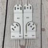 RollEase Double Vertical Skyline Brackets Set SLB660DBVW for Dual Shades