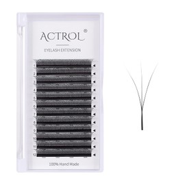 W Eyelash Extensions 3D Volume 0.07C Curl 11mm Easy Fan W-shaped Lash Premades Cluster Black YY Lash