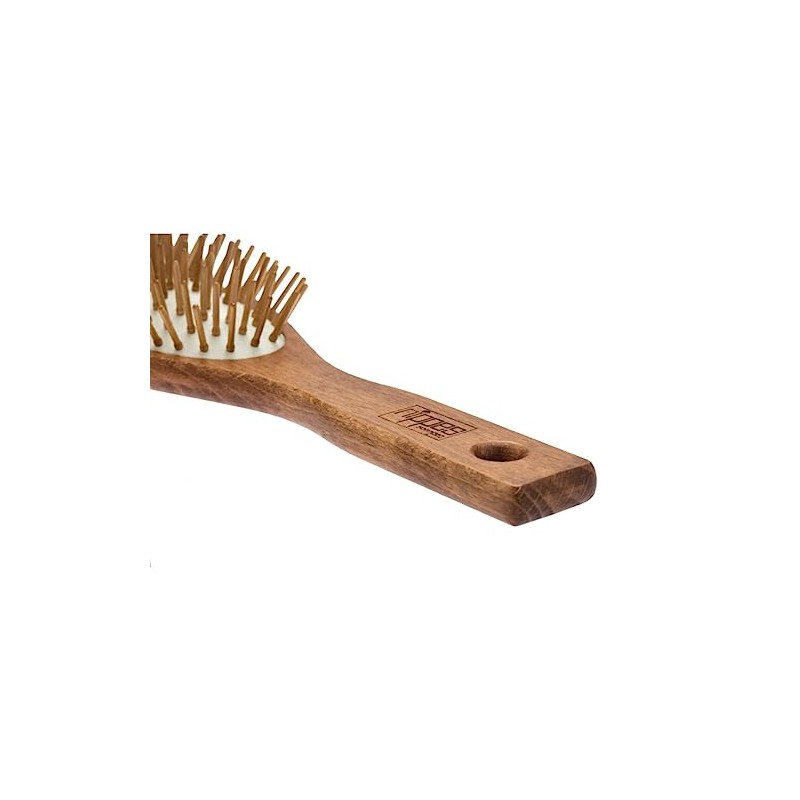 nippes Solingen Antistatic Pneumatic Hair Brush | Waxed Beech Handle