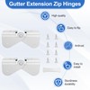 Gutter Zipper Hinges for Gutter Downspout Extension, Gutter Extension Hinge