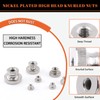 Tanstic 42Pcs Knurled Thumb Nuts, M3 M4 M5 M6 M8