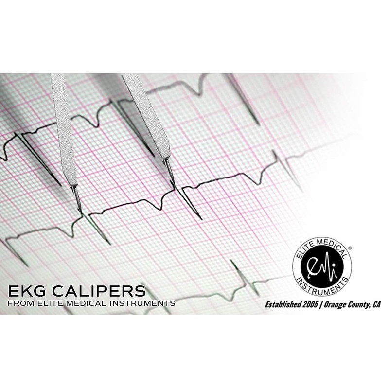 Elite Medical Instruments EMI Basix EKG ECG Caliper EKG-101-V, Violet