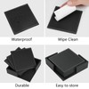 Famibay PU Leather Coasters with Holder Set of 6 Drink