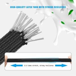 MOLADRI Black Adjustable Bungee Cords with Hooks Set,80" Long Flat Heavy Duty Elasticity Straps,with Length Adjustment Metal Buckle Luggage Elastic Rope,for Moving Heavy Duty Cargo (4 Pack)