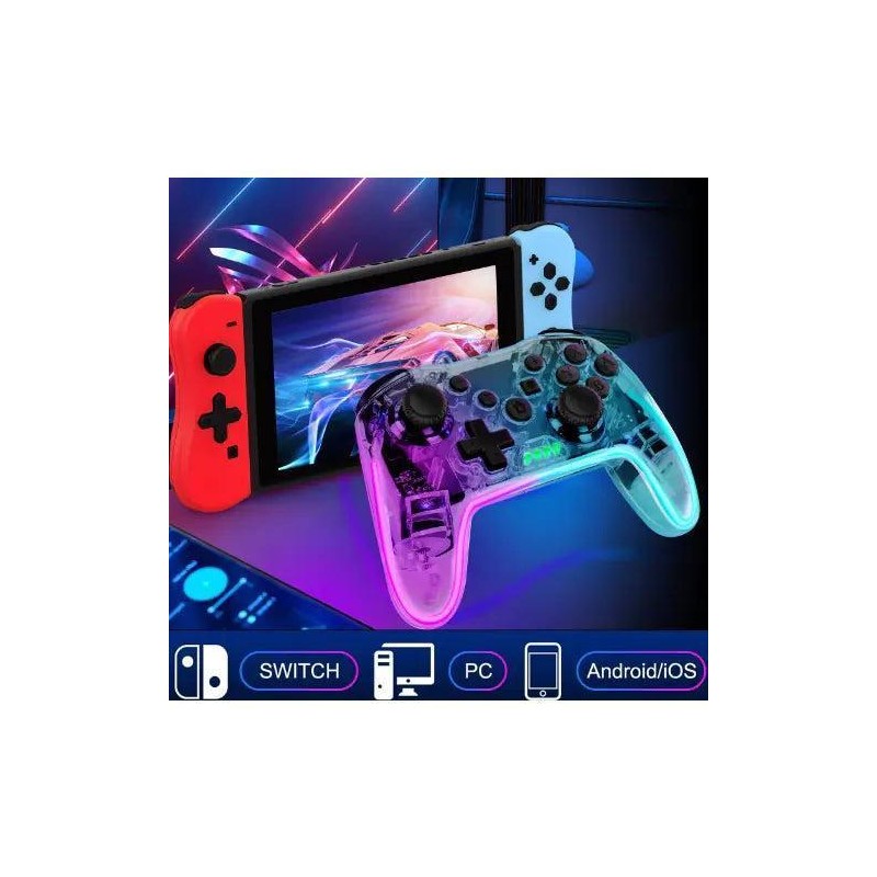 Wireless Gamepad Bluetooth Console - Color: Crystal