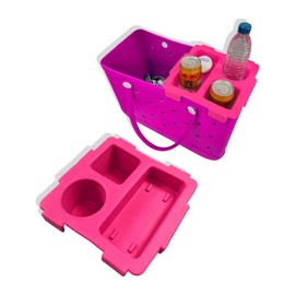 Cup holder tray accessories are suitable for Borg bag -EVA outdoor travel Organizer desktop plug-inYHJ032rose