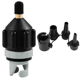 FRXAEZTG Sup Adapter, Sup Adapter for Compressor Sup Valve Adapter Inflatable Adapter with 4 Pieces Gas Nozzle, Inflatable Sup Pump Adapter, for Inflatable Boats, Inflatable Bed, Sup Accessories